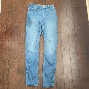 A pair of slim jeans